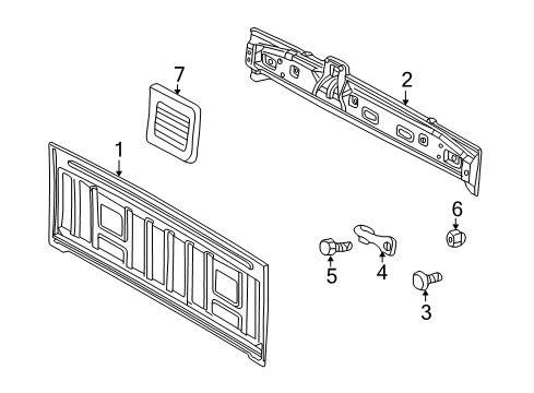 2003 Dodge Ram 1500 Back Panel Diagram 1 - Thumbnail