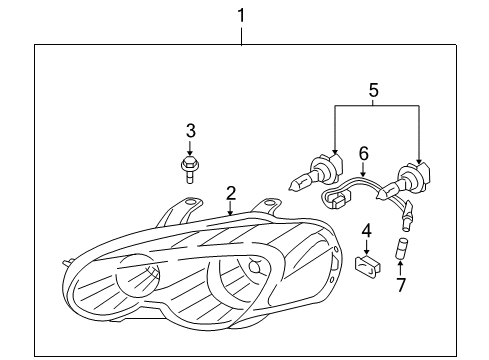 2004 Chrysler Sebring Headlamps, Electrical Diagram 1 - Thumbnail