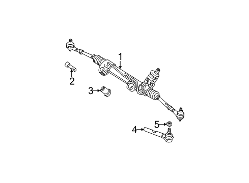 2002 Dodge Dakota P/S Pump & Hoses, Steering Gear & Linkage Diagram 3 - Thumbnail
