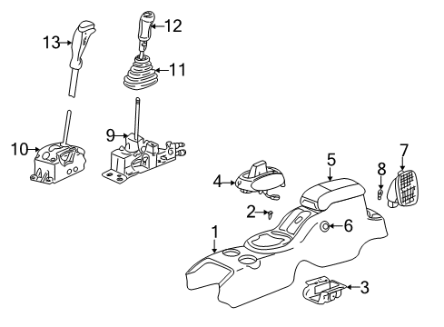 2005 Dodge Stratus Center Console Diagram