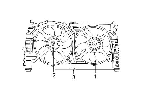 2002 Chrysler Concorde Cooling System, Radiator, Water Pump, Cooling Fan Diagram 1 - Thumbnail