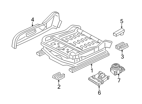 2022 Dodge Charger Tracks & Components Diagram