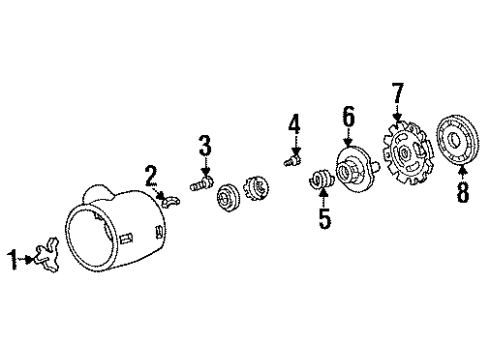 1990 Dodge W150 Housing & Components Diagram