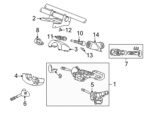 1999 Chrysler 300M Ignition Lock Diagram