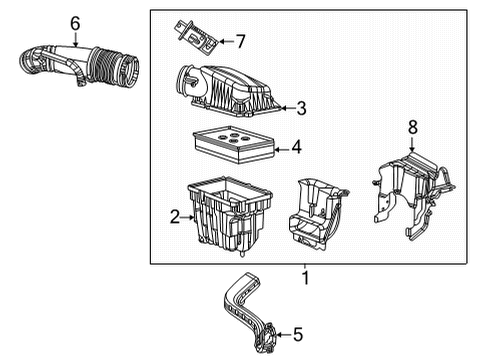 2022 Jeep Gladiator Filters Diagram 1 - Thumbnail