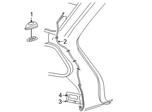 2009 Jeep Grand Cherokee Antenna & Radio Diagram