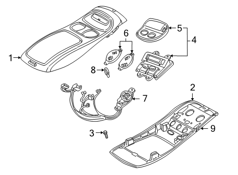 2002 Dodge Dakota Overhead Console Diagram