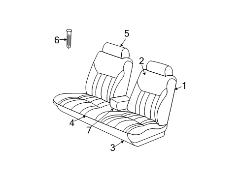 2001 Chrysler Concorde Front Seat Components Diagram 1 - Thumbnail