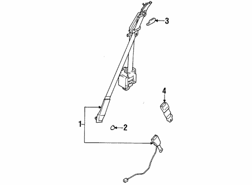 1999 Dodge Avenger Seat Belt Diagram