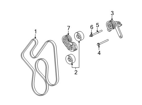 2008 Chrysler Aspen Belts & Pulleys, Maintenance Diagram 2 - Thumbnail