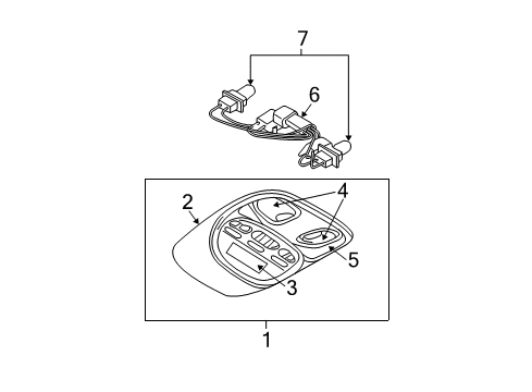 2007 Dodge Dakota Overhead Console Diagram