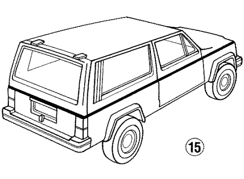 1991 Jeep Cherokee Stripe Tape Diagram