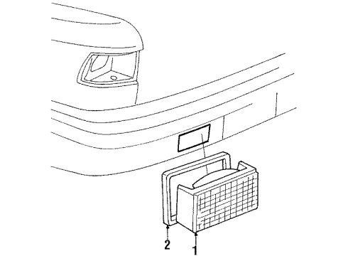 1990 Chrysler TC Maserati Backup Lamps Diagram