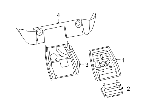 2009 Dodge Ram 3500 Front Console, Rear Console Diagram 4 - Thumbnail