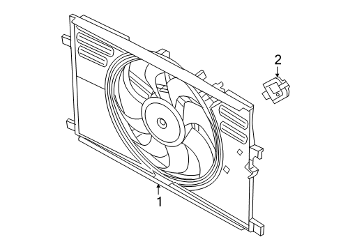 2019 Jeep Renegade Cooling System, Radiator, Water Pump, Cooling Fan Diagram 2 - Thumbnail