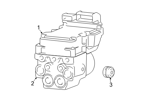 2003 Dodge Ram 2500 ABS Components Diagram