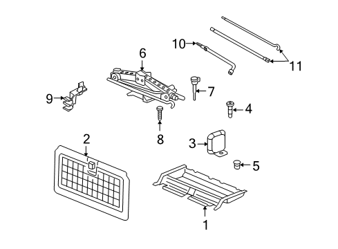 2008 Chrysler Aspen Interior Trim - Rear Body Diagram