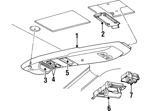1995 Jeep Grand Cherokee Overhead Console Diagram