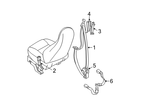 2003 Jeep Wrangler Seat Belt Diagram