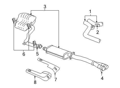 2010 Chrysler 300 Exhaust Components Diagram