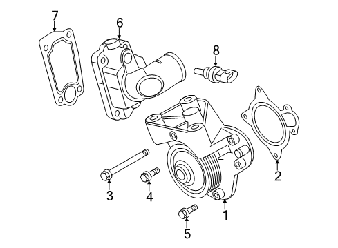 2016 Ram ProMaster 1500 Water Pump Diagram