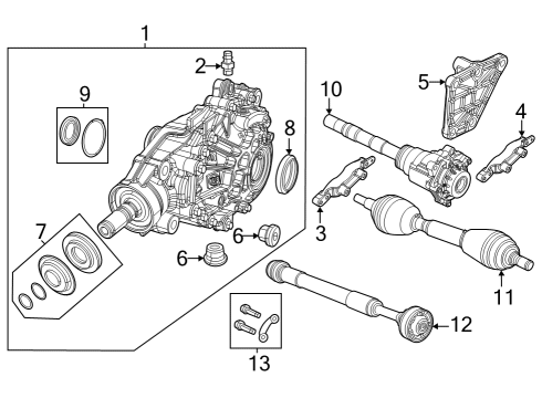 2025 Jeep Grand Cherokee Front Axle & Carrier Diagram