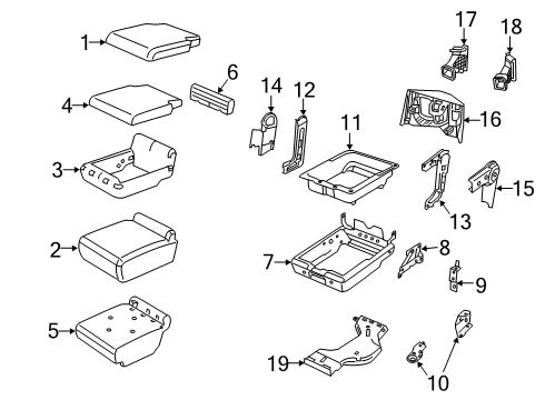 2022 Ram 2500 Front Seat Components Diagram 1 - Thumbnail