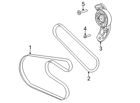 2005 Dodge Stratus Belts & Pulleys Diagram