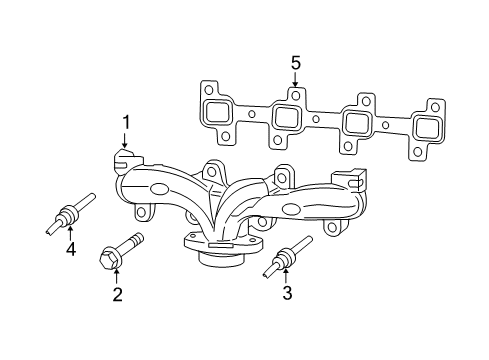 2008 Jeep Commander Exhaust Manifold Diagram 2 - Thumbnail
