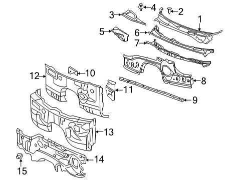 2006 Dodge Magnum Cowl Diagram