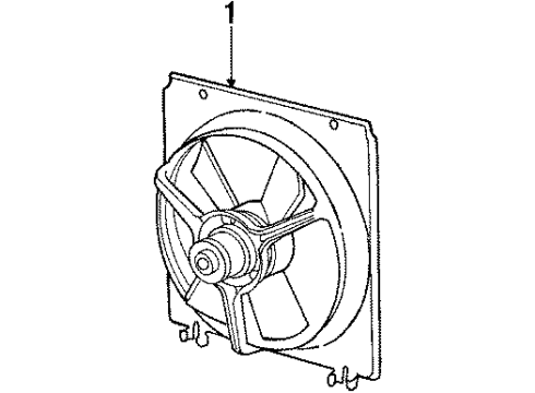 1985 Dodge Daytona Cooling System, Radiator, Water Pump, Cooling Fan Diagram