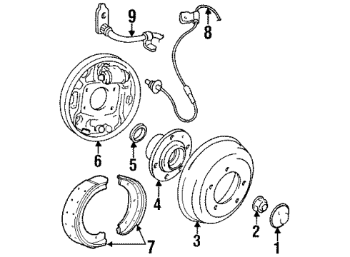 1997 Chrysler Cirrus Anti-Lock Brakes Diagram