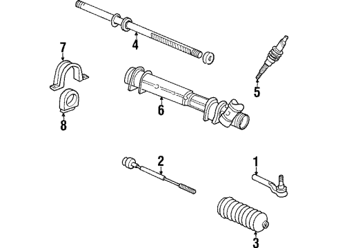 1985 Dodge Daytona Steering Gear & Linkage Diagram 2 - Thumbnail