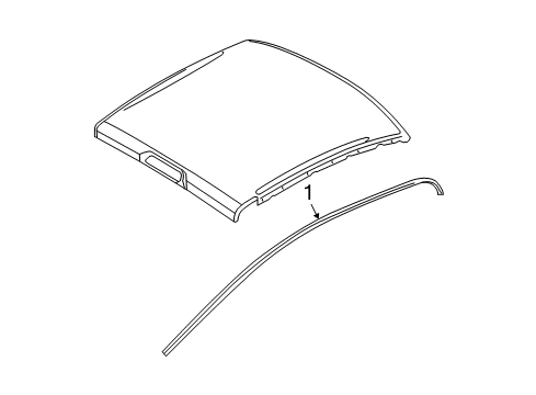 2012 Ram 1500 Exterior Trim - Cab Diagram 2 - Thumbnail