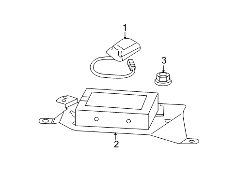 2009 Dodge Caliber Antenna & Radio Diagram 1 - Thumbnail