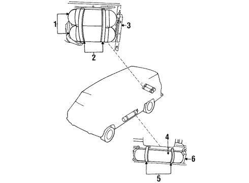 1993 Dodge B350 Fuel System Components Diagram