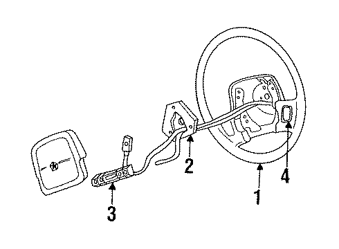 1995 Dodge Spirit Air Bag Components Diagram