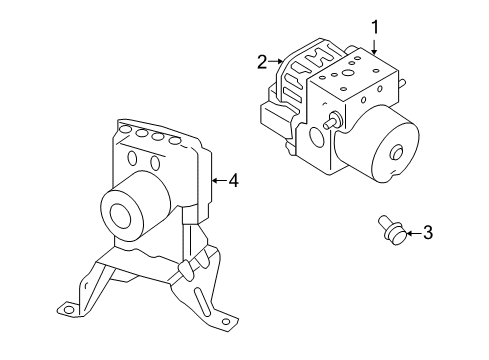 2009 Chrysler Aspen ABS Components Diagram