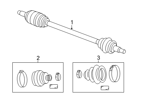 2006 Chrysler Sebring Drive Axles - Front Diagram