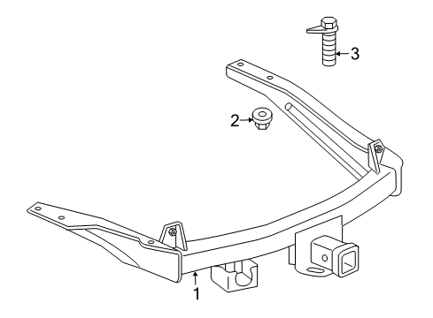 2009 Chrysler Aspen Trailer Hitch Components Diagram