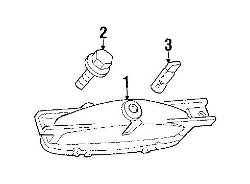 1999 Chrysler LHS High Mount Lamps Diagram