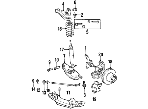 1984 Dodge B350 Front Brakes Diagram