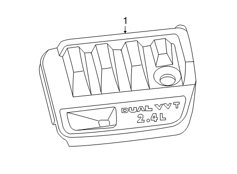2017 Jeep Patriot Engine Appearance Cover Diagram 2 - Thumbnail