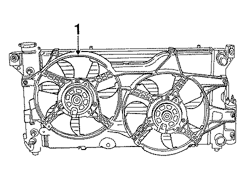 2000 Dodge Grand Caravan Cooling System, Radiator, Water Pump, Cooling Fan Diagram