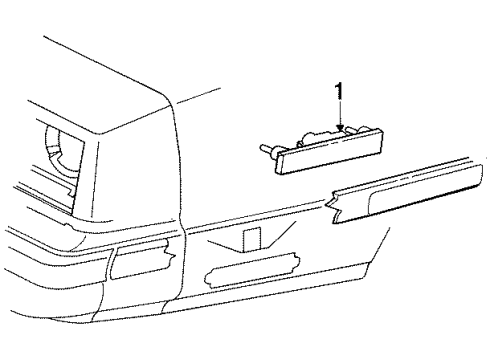 1990 Chrysler New Yorker Front Lamps - Side Marker Lamps Diagram