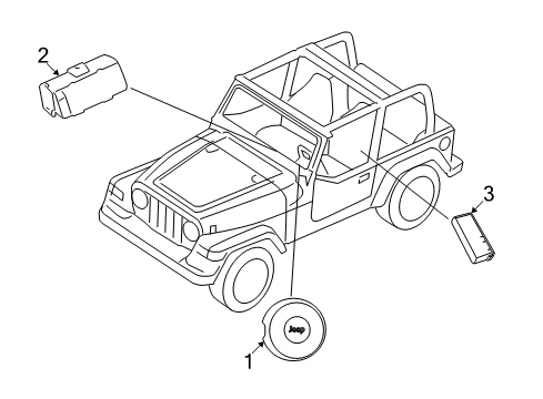 2009 Jeep Wrangler Air Bag Components Diagram