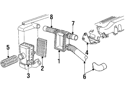 1988 Dodge Daytona Filters Diagram 2 - Thumbnail