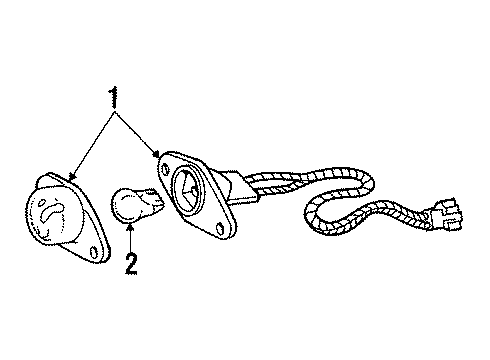 1986 Dodge 600 License Lamps Diagram