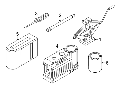 2018 Ram ProMaster City Spare Tire Carrier Diagram