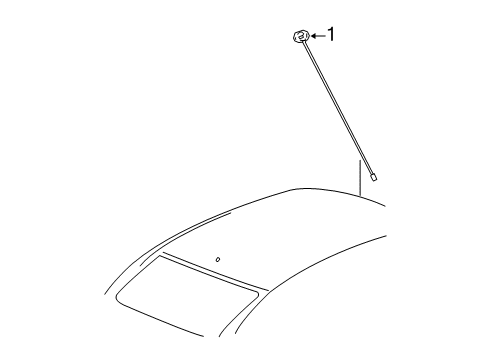2011 Dodge Avenger Antenna & Radio Diagram 1 - Thumbnail